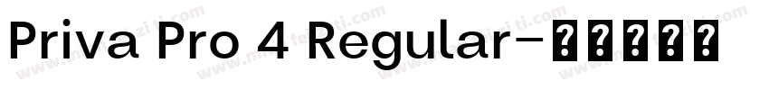 Priva Pro 4 Regular字体转换